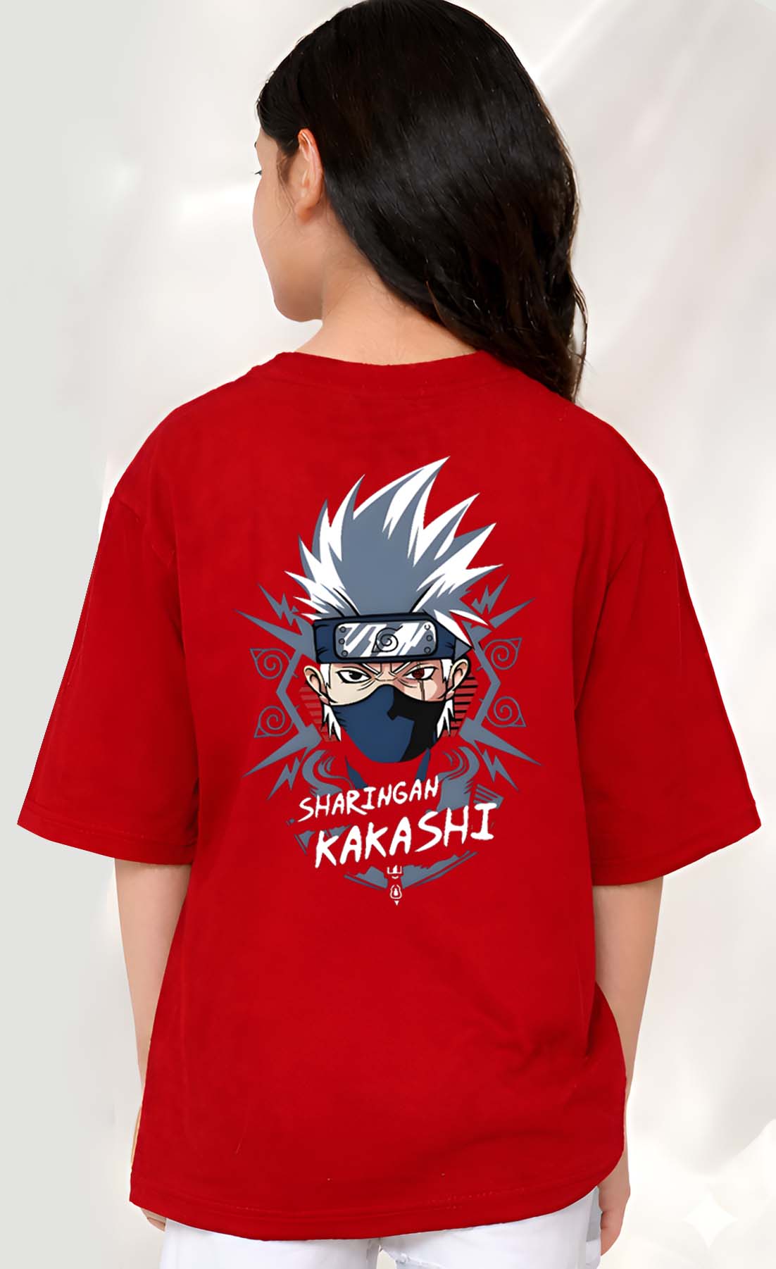 Kakashi  - kids Girls Over sized T shirt
