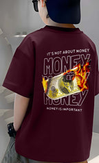 Fire Money - Boys Over Size Printed T-shirt