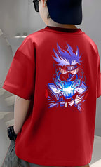 Anime Kakashi - Boys Over Size Printed T-shirt