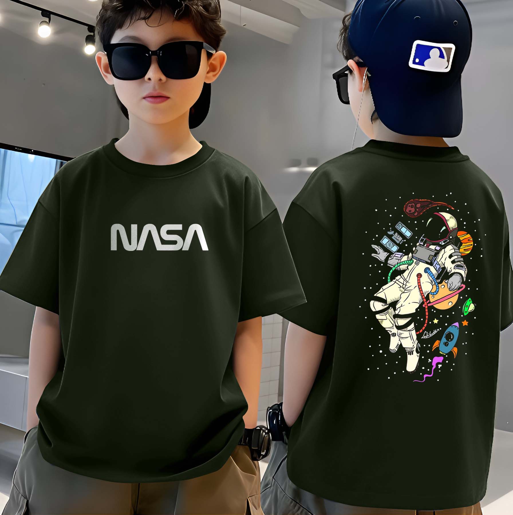 Nasa - Boys Over Size Printed T-shirt