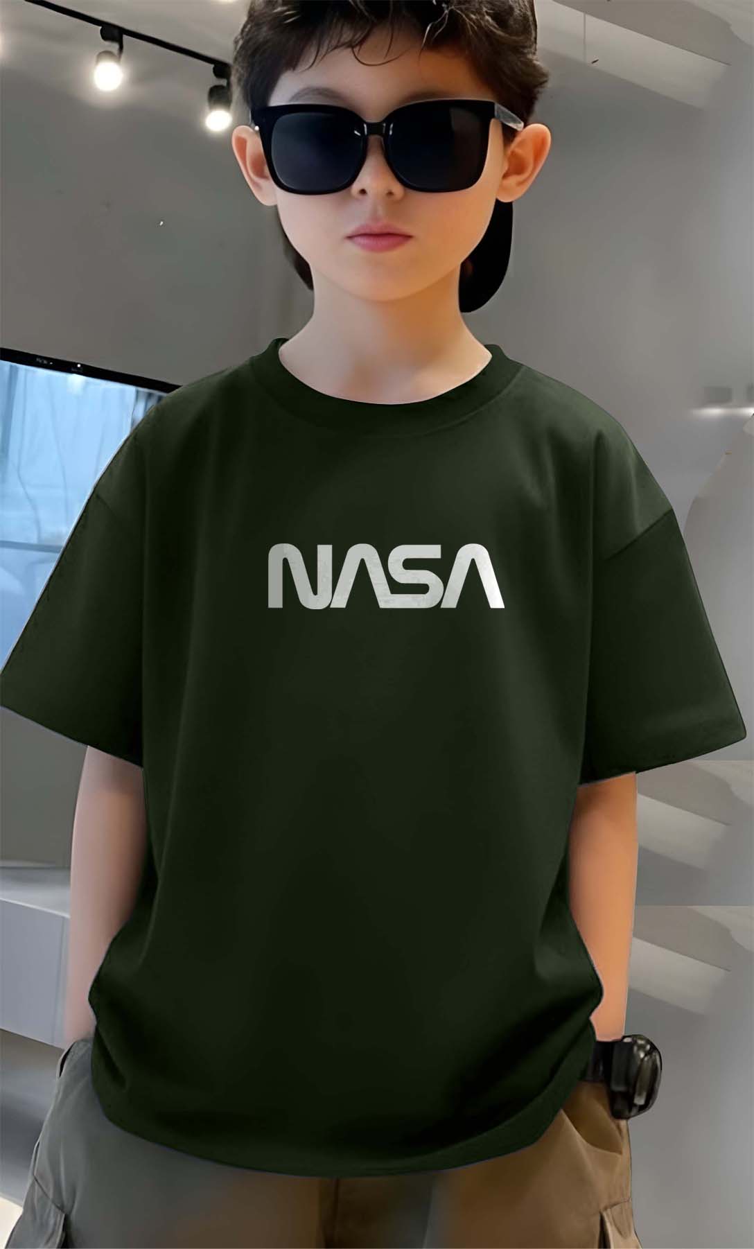 Nasa - Boys Over Size Printed T-shirt