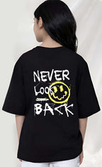 Never  - kids Girls Over sized T shirt