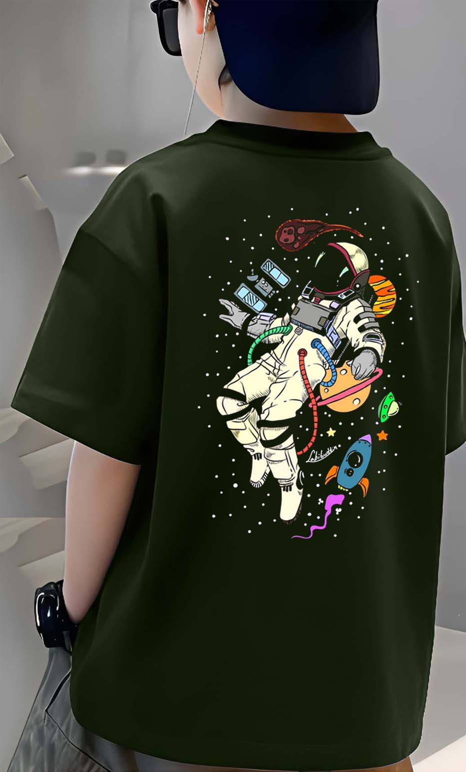 Nasa - Boys Over Size Printed T-shirt