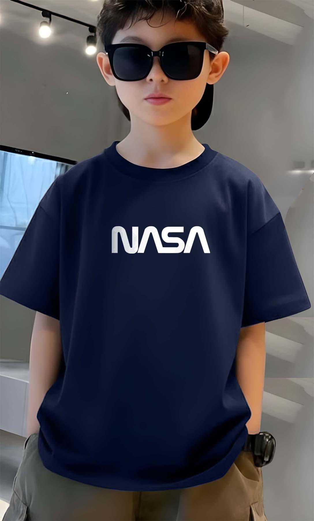 Nasa - Boys Over Size Printed T-shirt