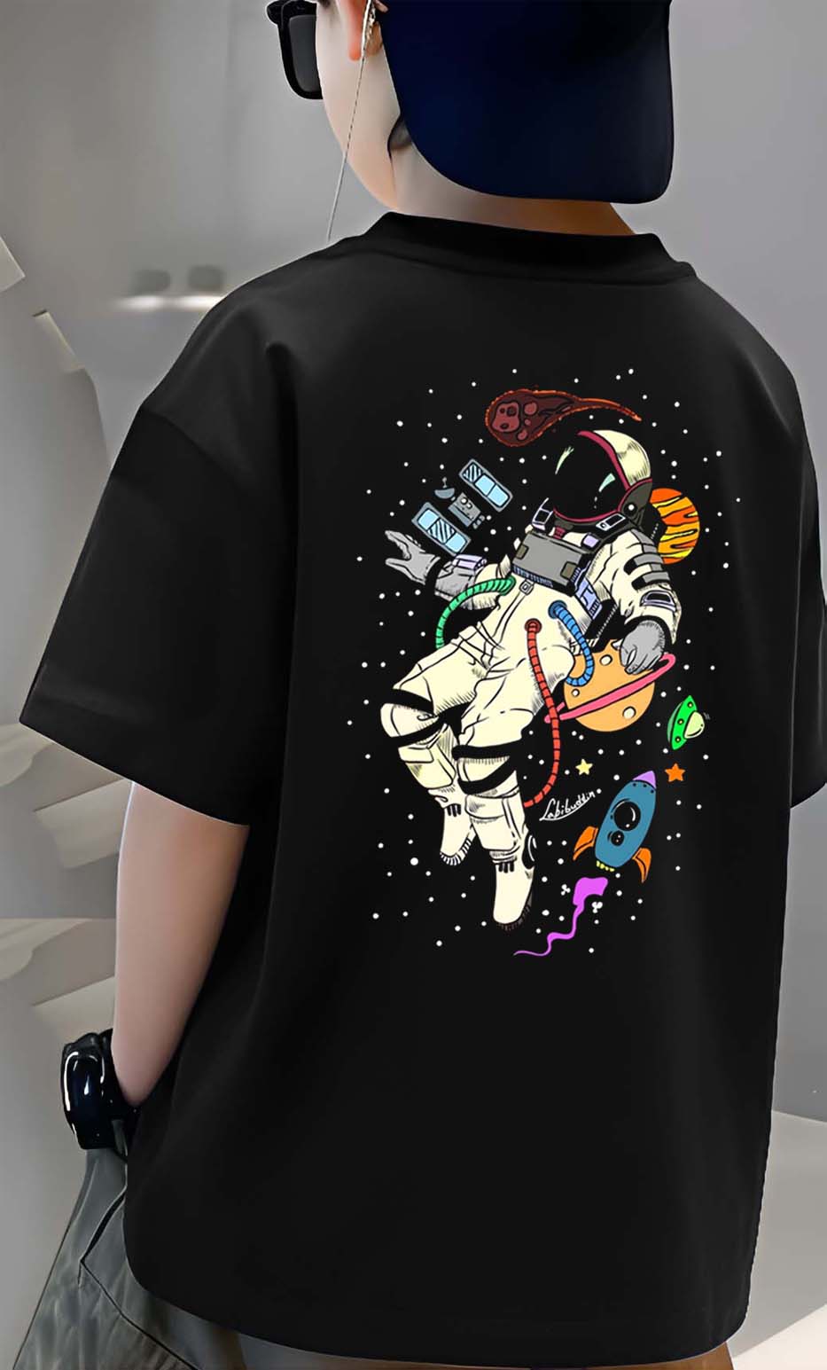 Nasa - Boys Over Size Printed T-shirt