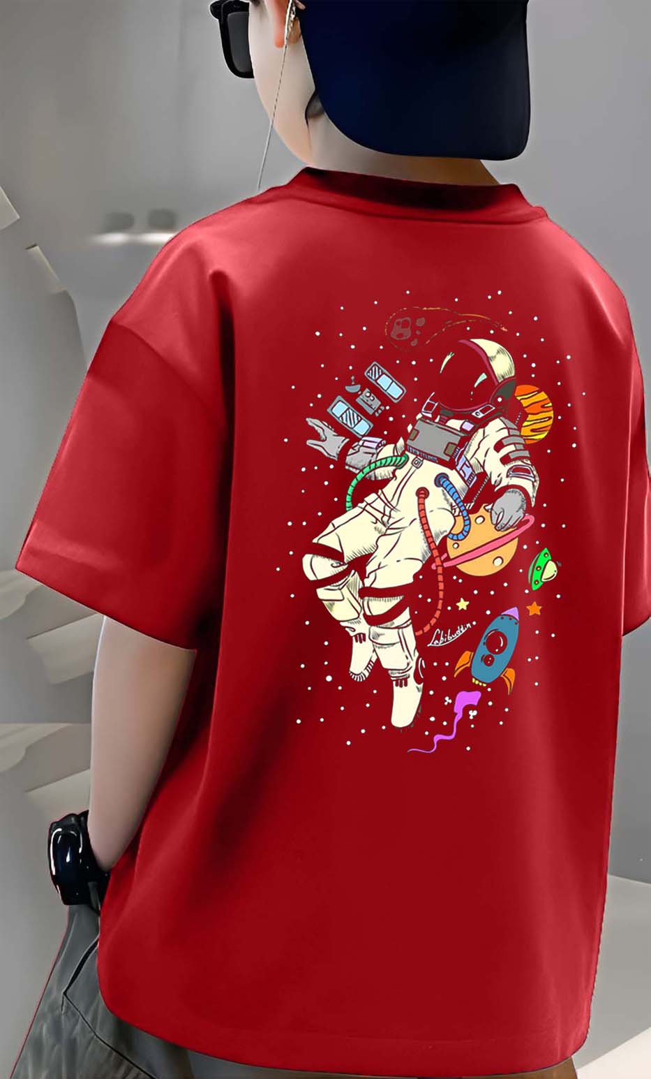 Nasa - Boys Over Size Printed T-shirt