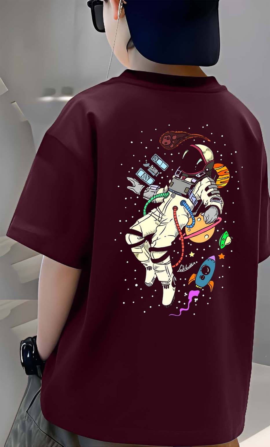 Nasa - Boys Over Size Printed T-shirt