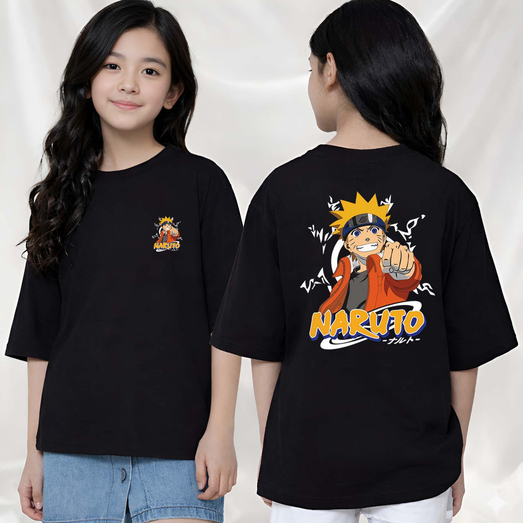Narutto  - kids Girls Over sized T shirt