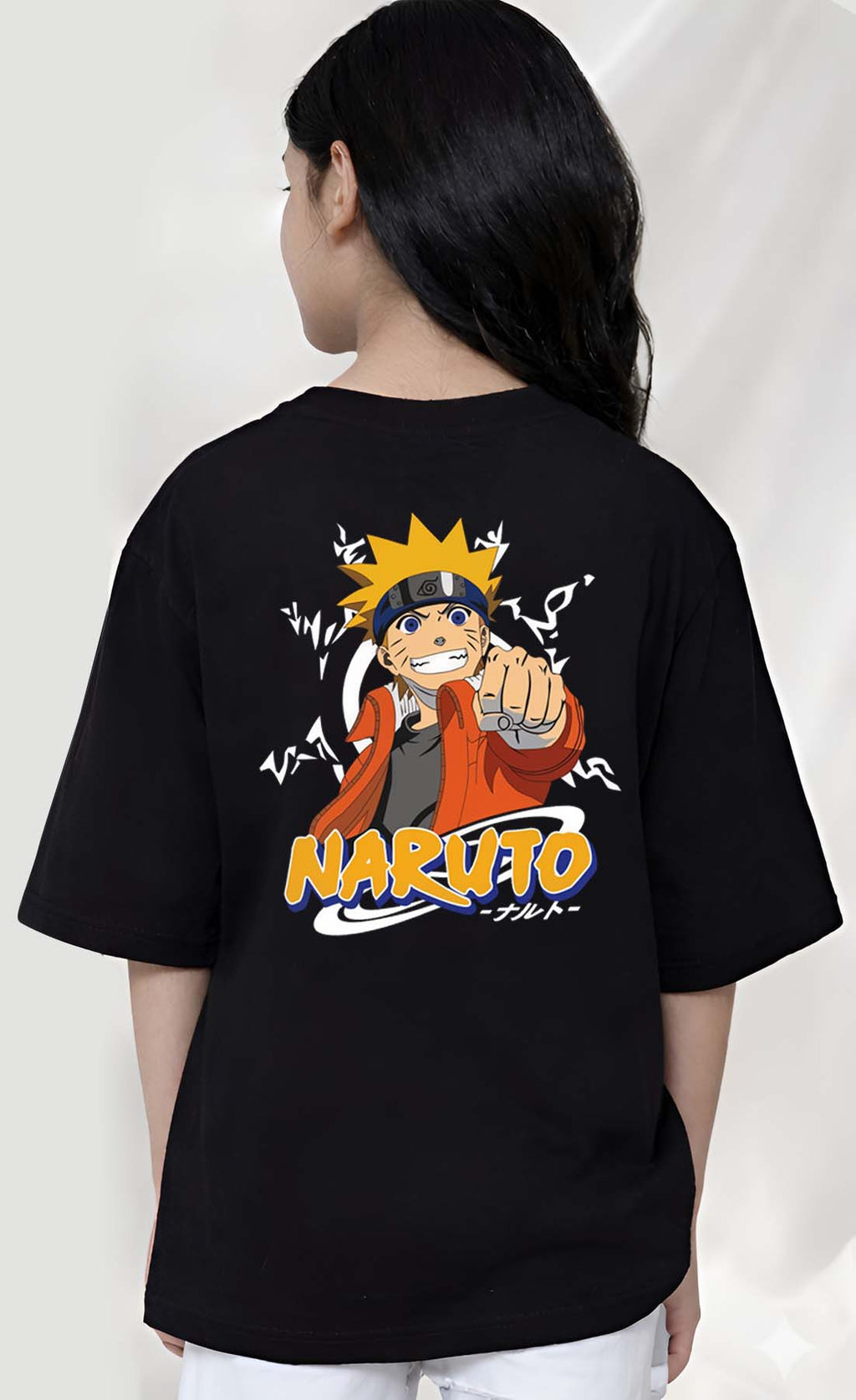 Narutto  - kids Girls Over sized T shirt