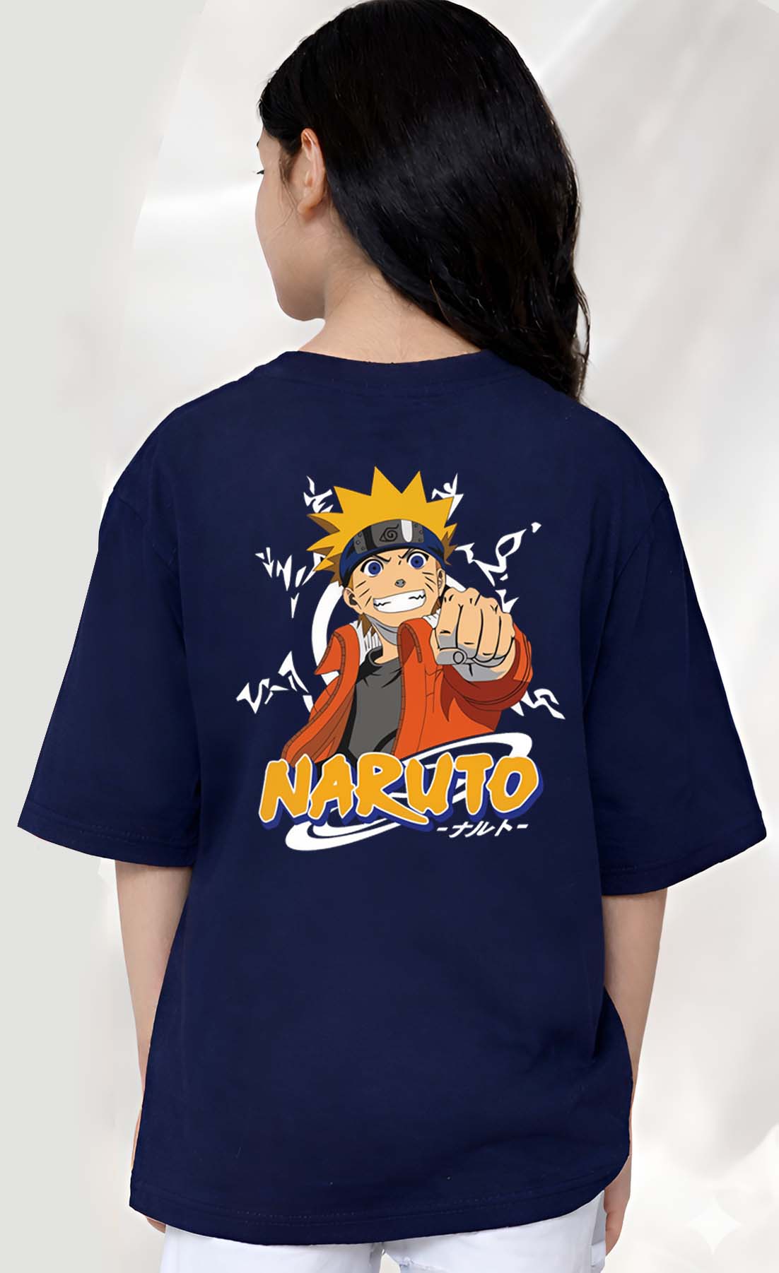 Narutto  - kids Girls Over sized T shirt