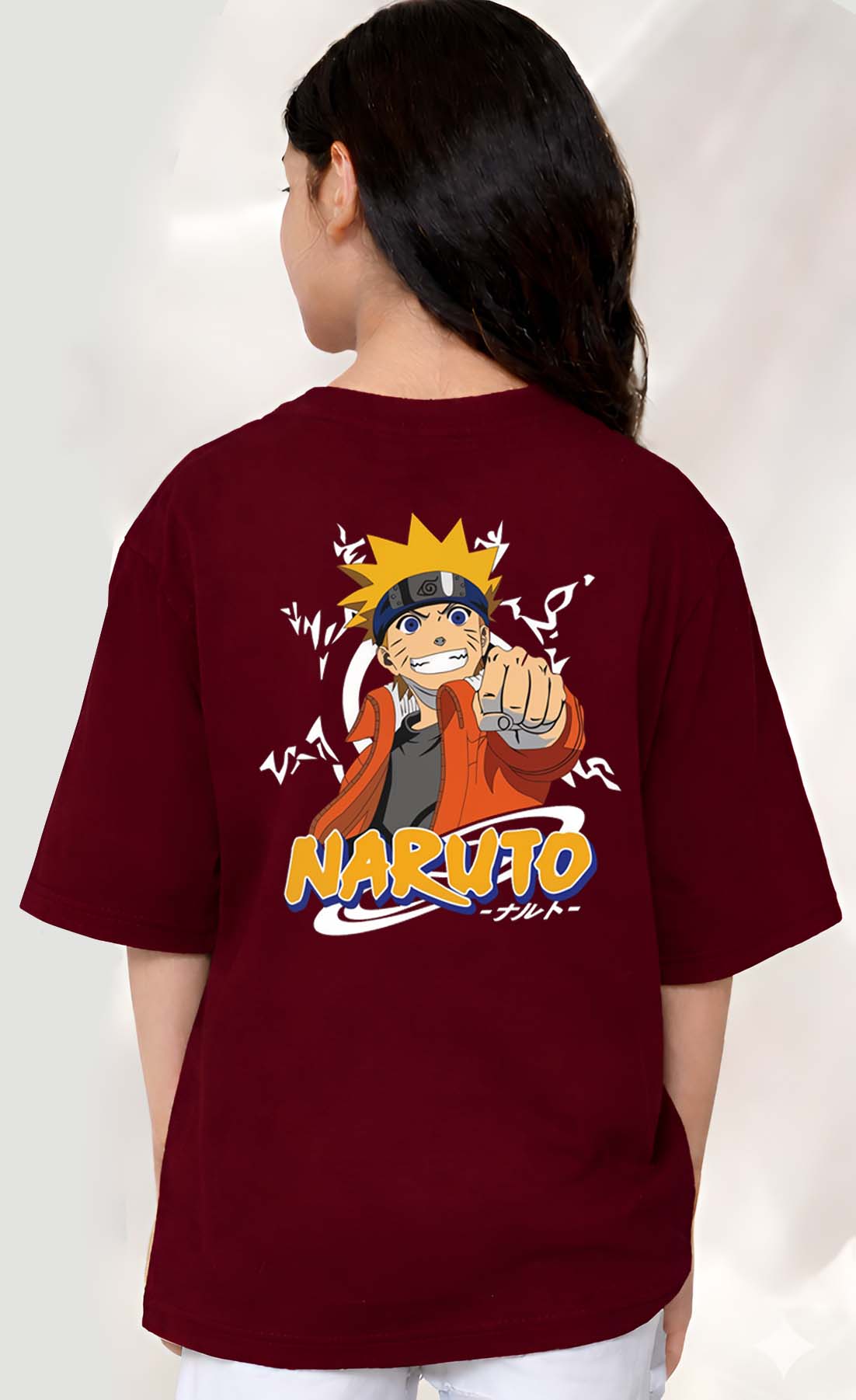 Narutto  - kids Girls Over sized T shirt