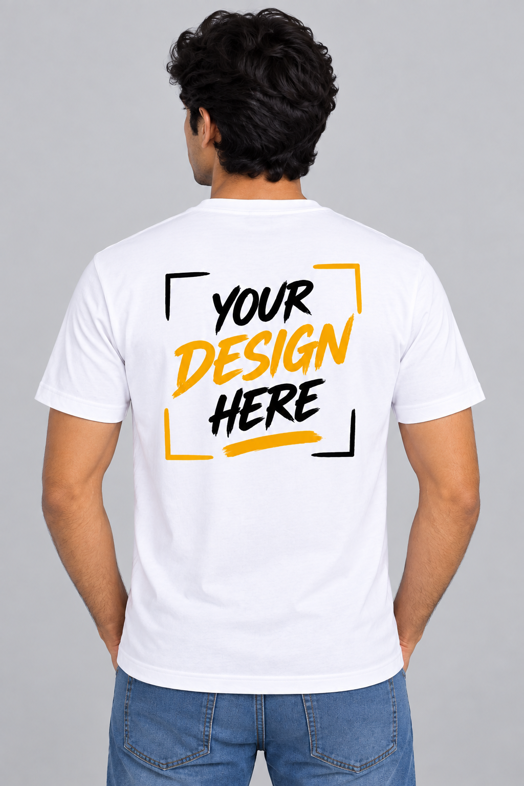 Why Bro - Men's Back Side Print T shirt