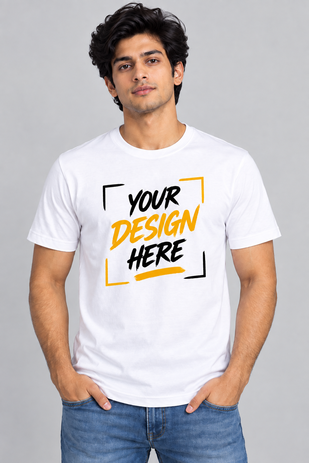 Why Bro - Men's Round Neck Half Sleeve T shirt