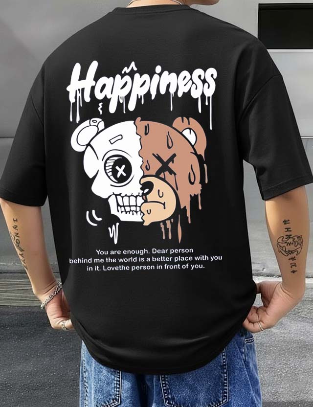 Happiness - Men's Oversized T-shirts