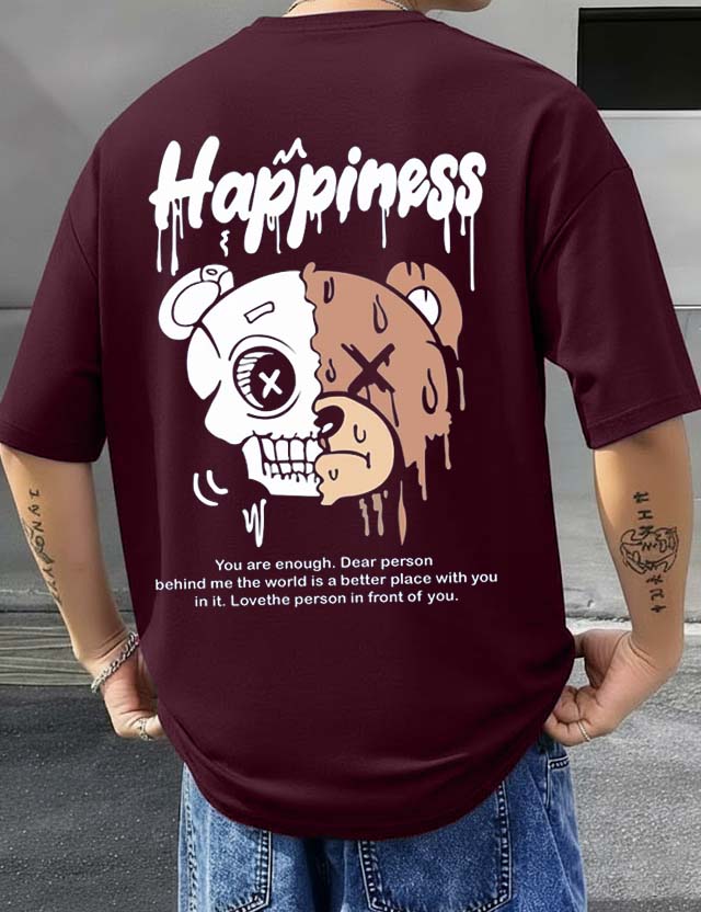 Happiness - Men's Oversized T-shirts