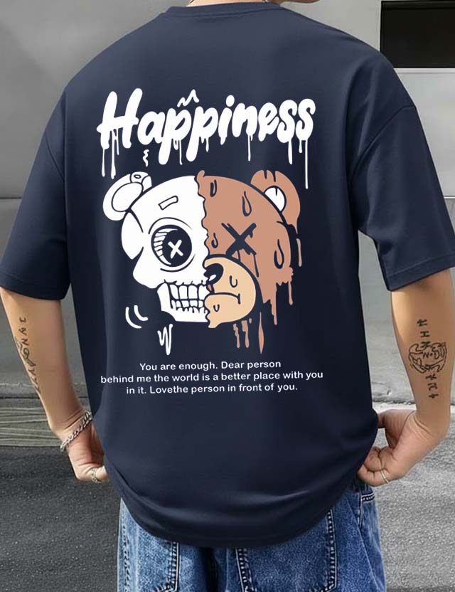 Happiness - Men's Oversized T-shirts