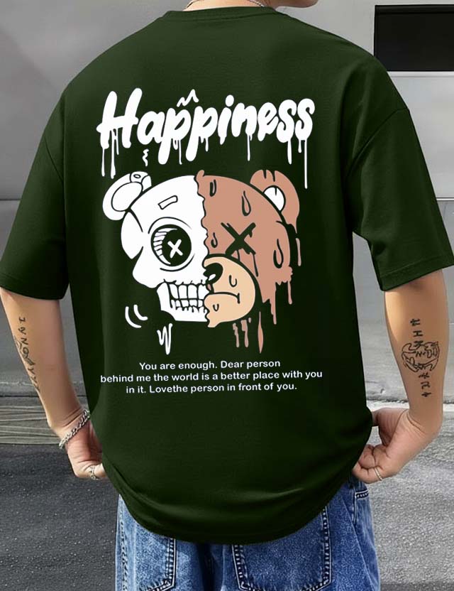 Happiness - Men's Oversized T-shirts