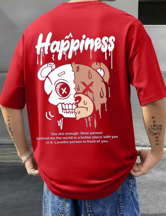 Happiness - Men's Oversized T-shirts