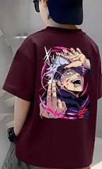 Anime - Boys Over Size Printed T-shirt
