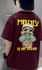 Money - Boys Over Size Printed T-shirt