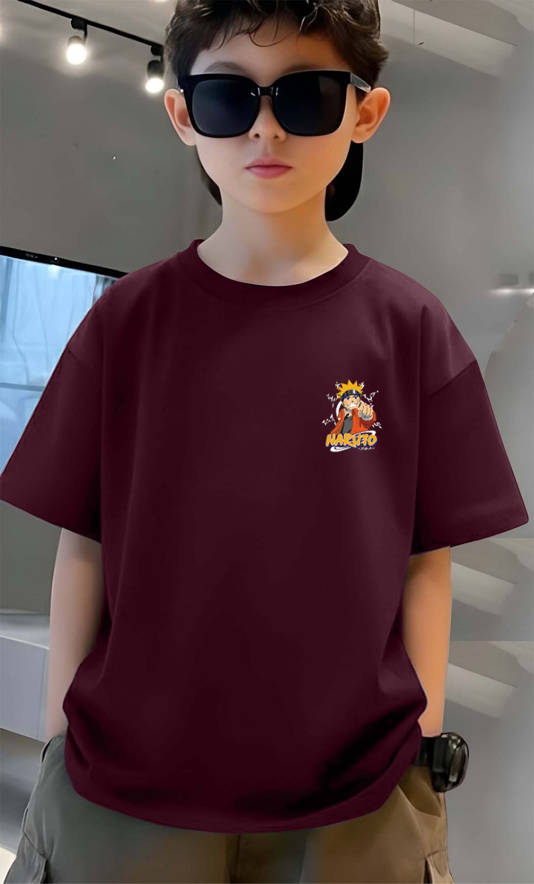 Narutto - Boys Over Size Printed T-shirt