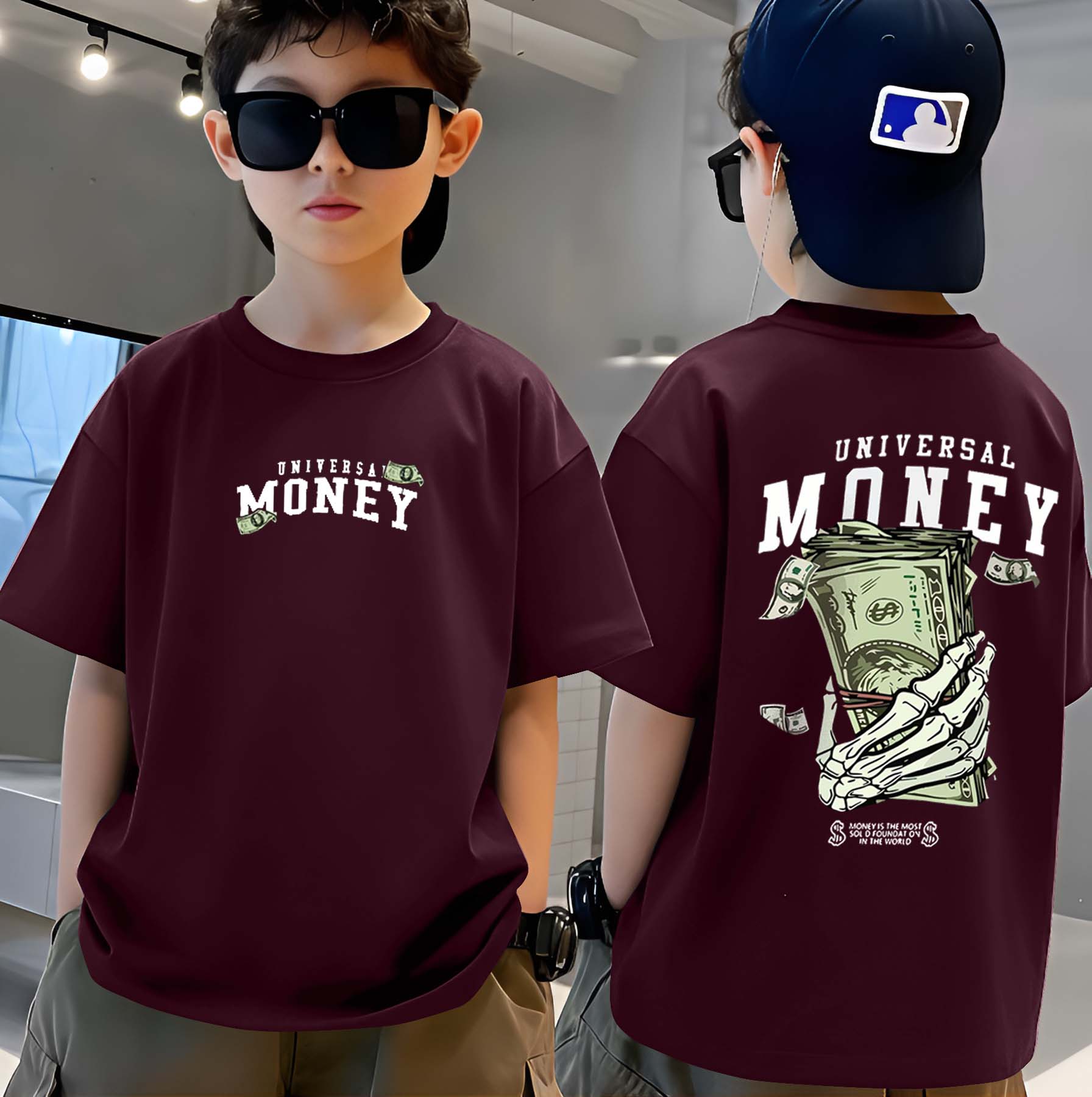 Universal Money - Boys Over Size Printed T-shirt