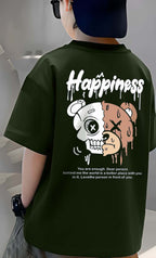 Happiness - Boys Over Size Printed T-shirt