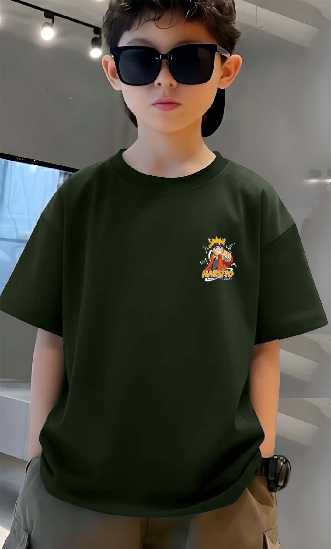 Narutto - Boys Over Size Printed T-shirt