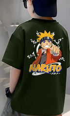 Narutto - Boys Over Size Printed T-shirt