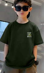 Never - Boys Over Size Printed T-shirt