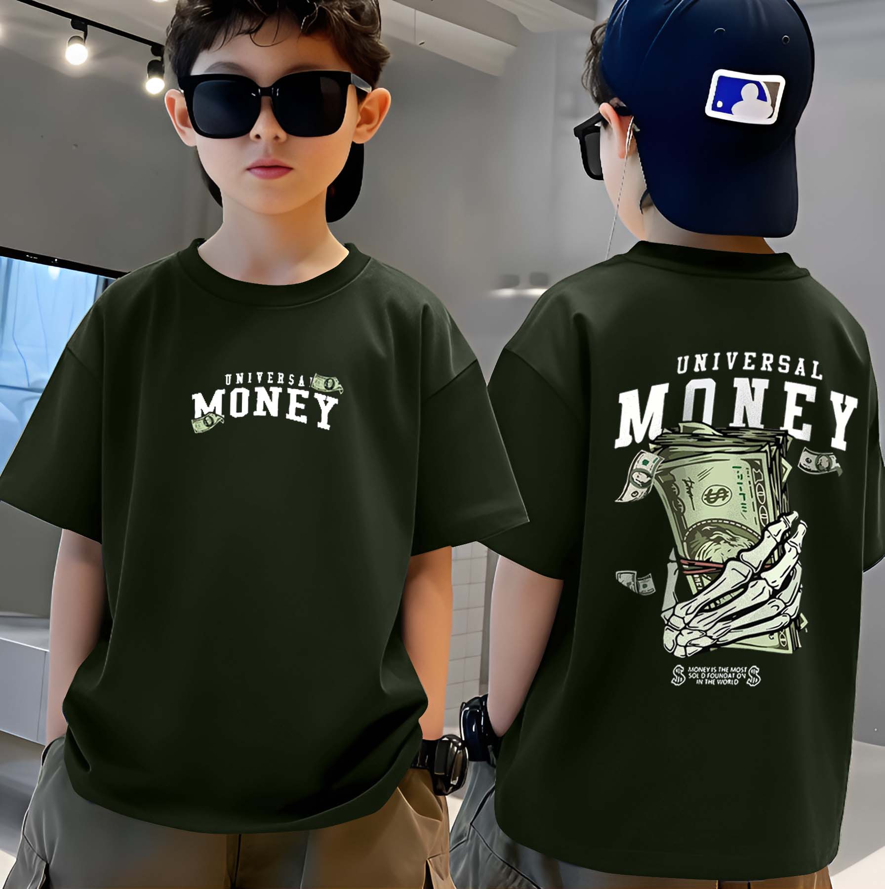 Universal Money - Boys Over Size Printed T-shirt