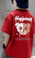 Happiness - Boys Over Size Printed T-shirt