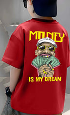 Money - Boys Over Size Printed T-shirt