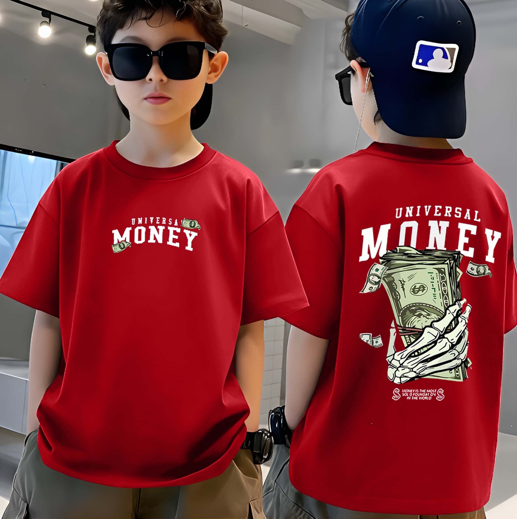 Universal Money - Boys Over Size Printed T-shirt