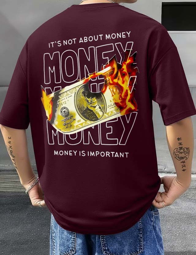 Fire Money - Men's Oversized T-shirts
