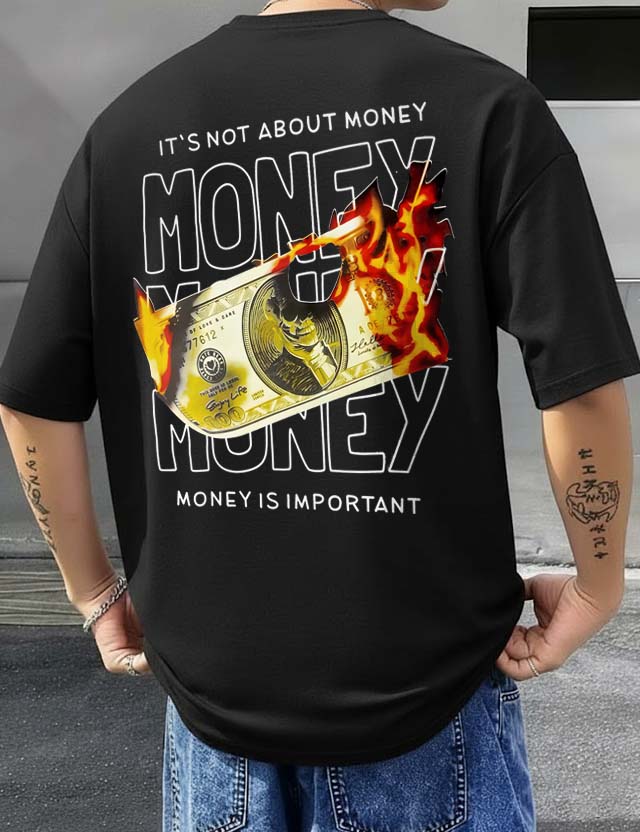 Fire Money - Men's Oversized T-shirts